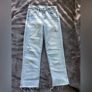 PAIGE Light Blue Straight Leg Jeans